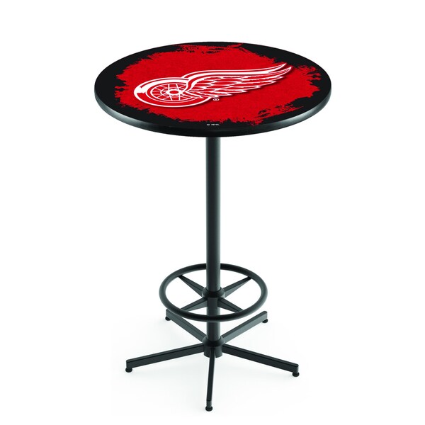 42" Black Detroit Red Wings Pub Table